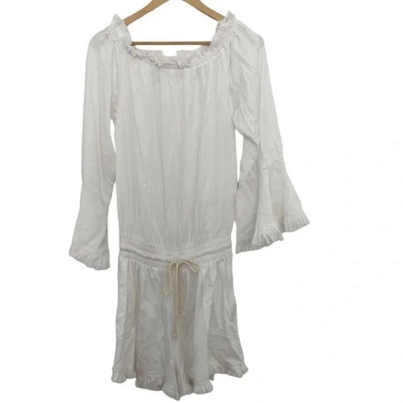 RAMY BROOK Esie Romper Ivory New with Tag $295 retail large CREAM white - Picture 2 of 10